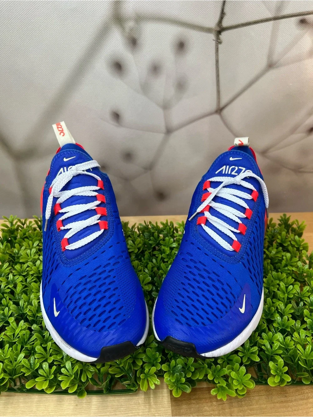 Nike Air Max 270 Hyper Royal Blue Bright Crimson Men's Size 7